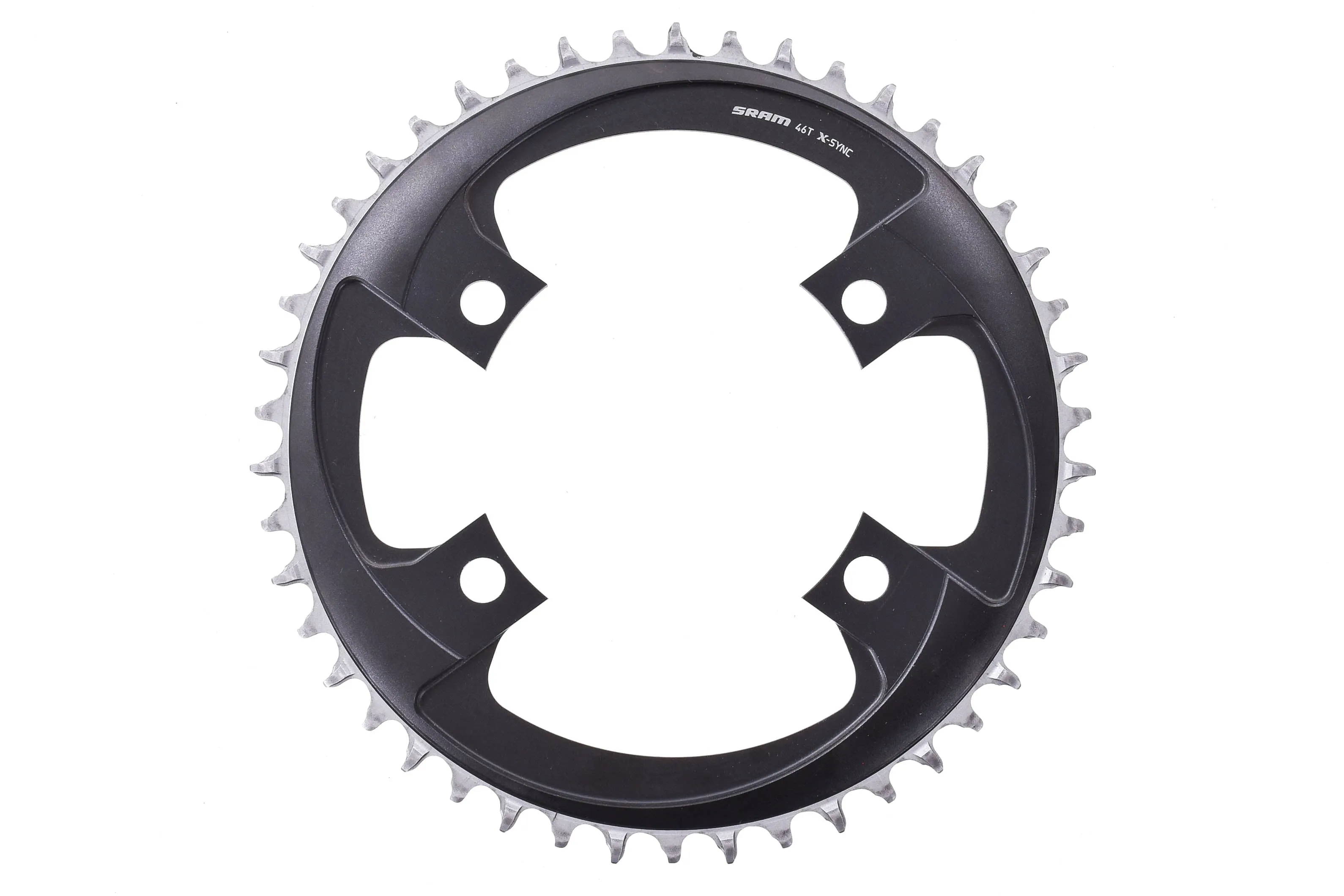 NEW (take off) SRAM AXS 46 Tooth 107mm BCD x 4-Bolt 1x12-Speed X-Sync Chainring, Blast Black