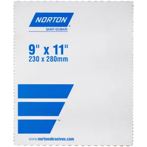 Norton 9 x 11 In. Metalite Cloth Sheet P180 Grit K225 AO 50 Count