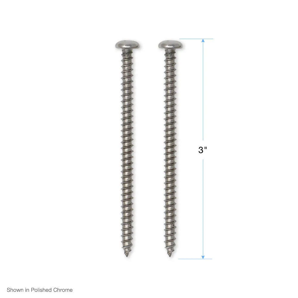 Pair of 3" Mounting Screws for Coventry Brassworks 1/2" and 3/4" Exposed Thermostatic Shower Systems