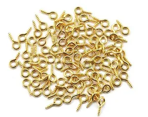 PAPERICIOUS - Golden Small Screw Eye Hook x25