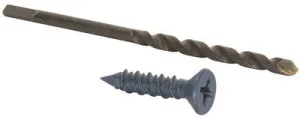 Phillips Flat Head Masonry Fasteners 1/4 Inch  X 4 Inch  100 Per Pack