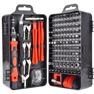 Red Screwdriver Set Bits Precision Screw Driver 135 In Hex Magnetic Wrench Drill Bit Set Repair Tools Kit Fa0991