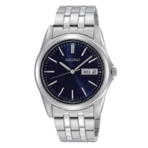 Seiko Quartz Men's Silver Stainless Steel Band Watch SGGA41P1