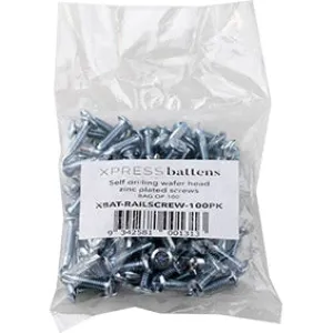 Self drilling rail screws Pack of 100