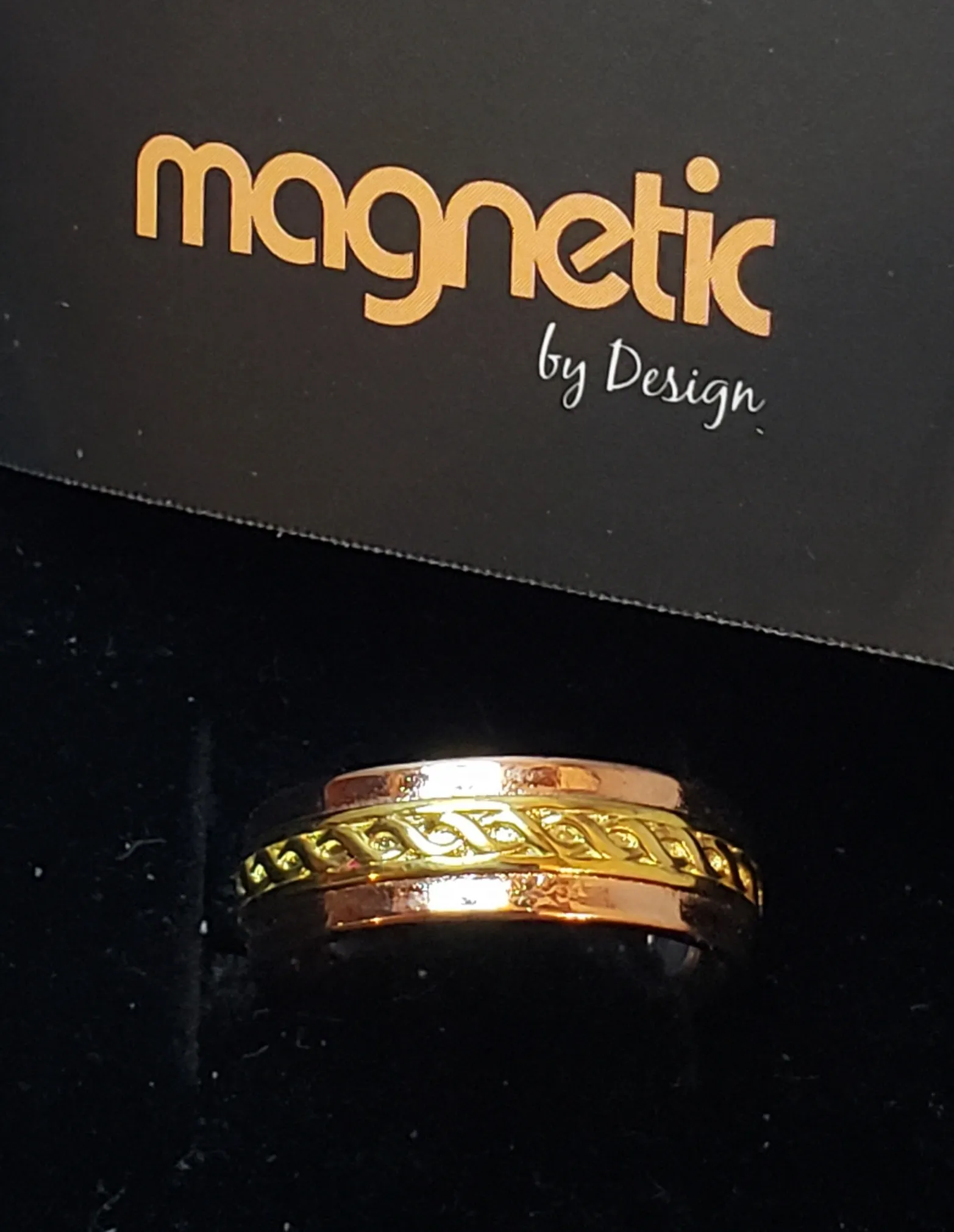 Size 6, Adjustable, Magnetic by Design Band Ring 