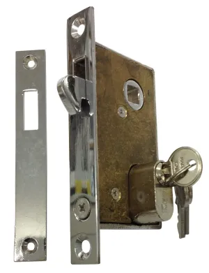 SLIDING DOOR MORTICE LOCK BRASS