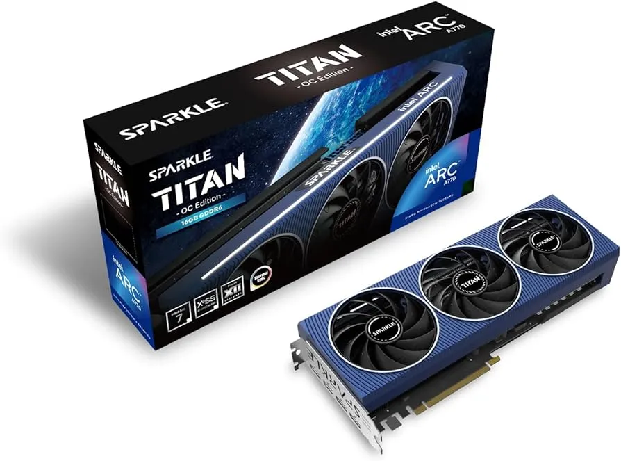 Sparkle Intel Arc A770 Titan - Oc Edition - Graphics Card - Intel Arc A770 - 16 Gb Gddr6 - Pcie 4.0 X16 - 3 X Displaypor