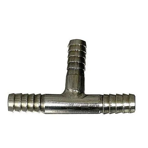 Stainless Steel 1/4" Barbed Tee Splitter Fitting