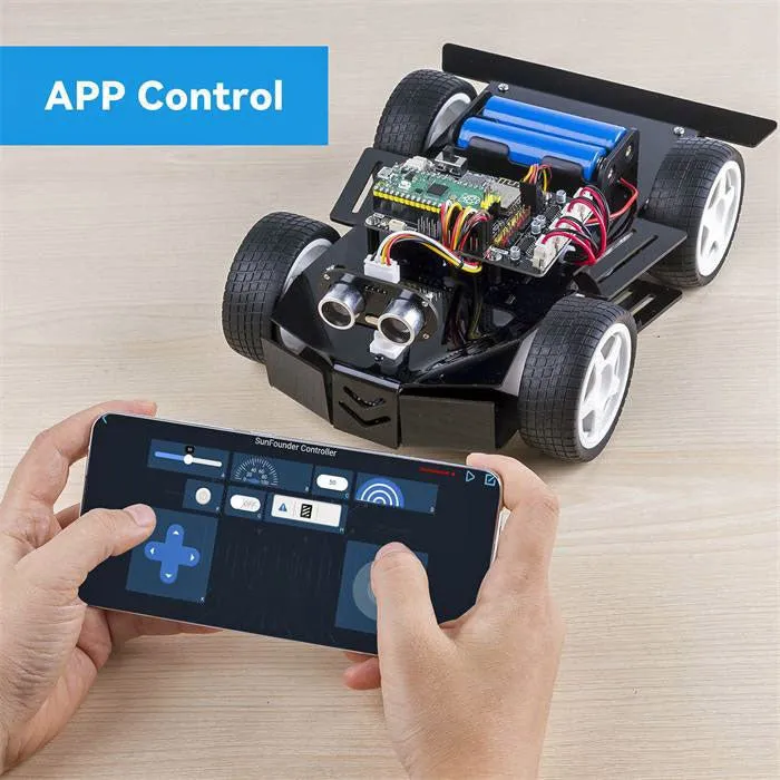 SunFounder 4WD Robot Car Kit for Raspberry Pi Pico