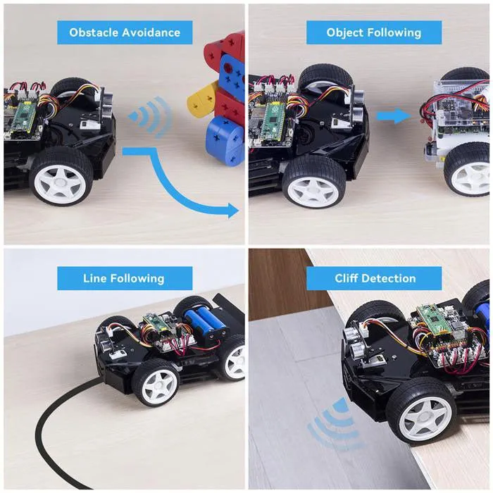 SunFounder 4WD Robot Car Kit for Raspberry Pi Pico