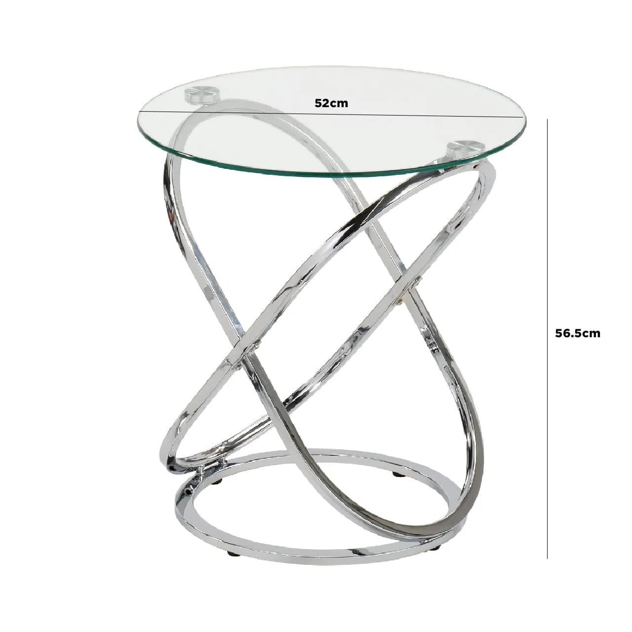 Value Rizzo Chrome End Table