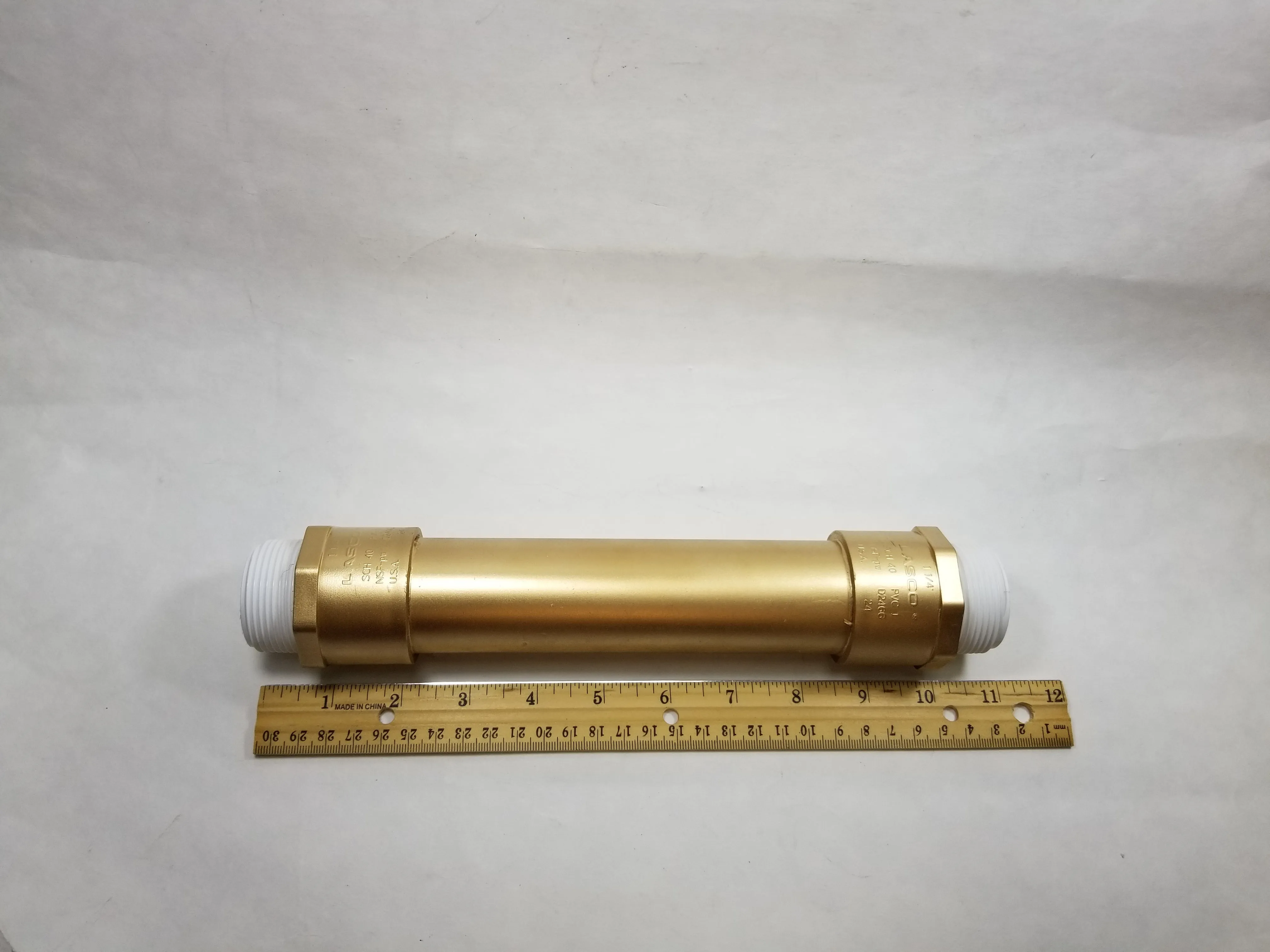 Water Meter Spacer Idler Tube PVC,  5/8" through 1" - Temporary Meter Replacement