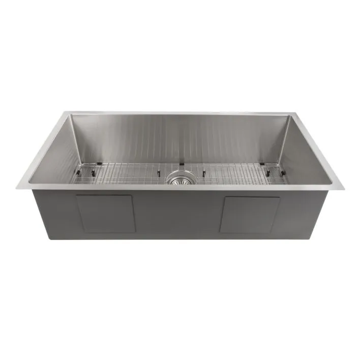 ZLINE Classic Series 33 Inch Undermount Single Bowl Sink in Stainless Steel SRS-33