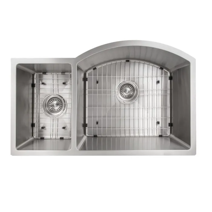 ZLINE Gateway Series 33 Inch Undermount Double Bowl Sink in Stainless Steel SC30D-33