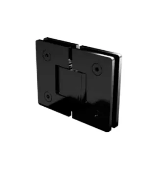 Zürich 6mm glass to glass hinge SQUARE EDGE Black